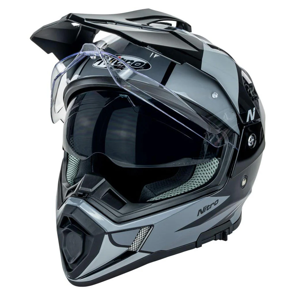 Nitro - MX780 Adventure Black/Grey Helmet - Image 6