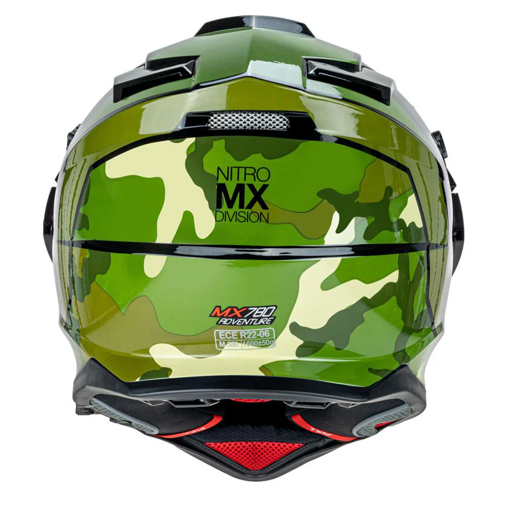 Nitro - MX780 Adventure Green Camo Helmet - Image 5