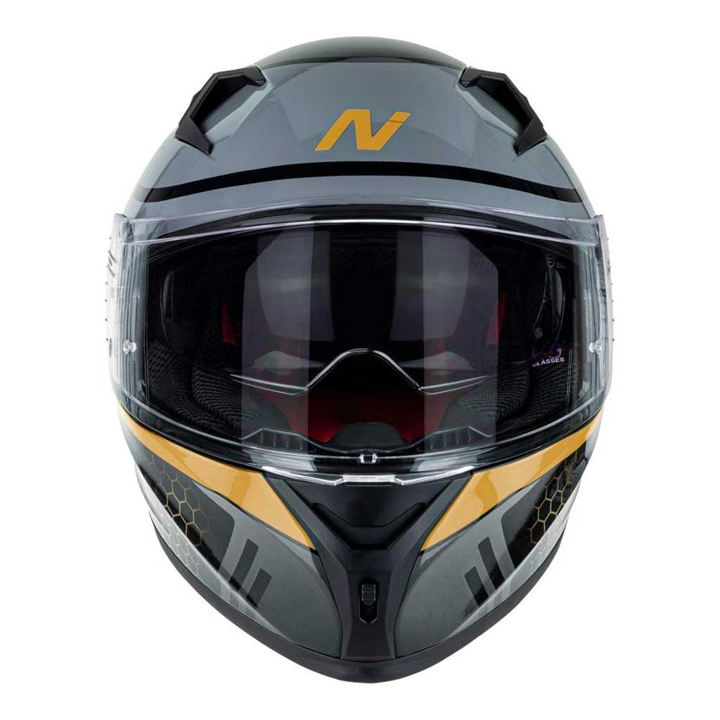 Nitro - N501 Black/Gold Helmet - Image 2