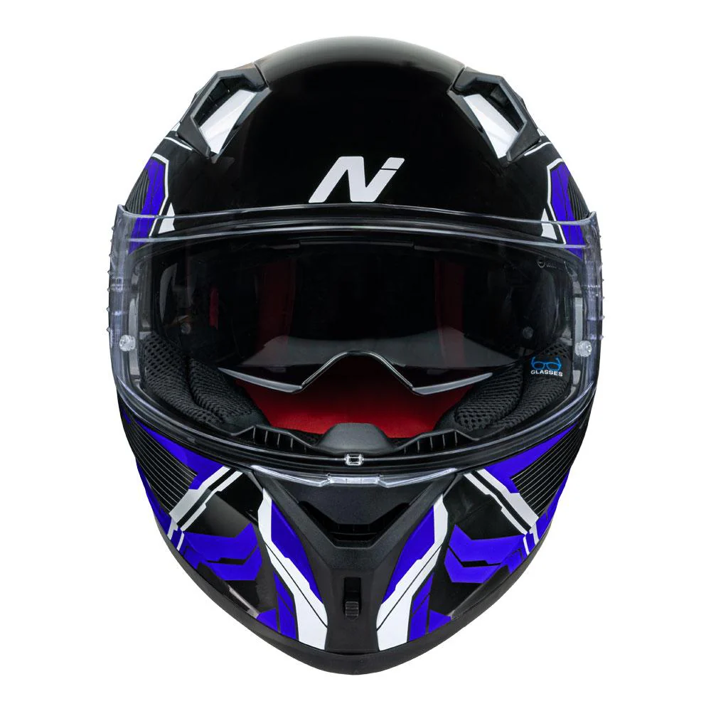 Nitro - N501 Fuse Blue/White/Black Full Face Helmet - Image 4