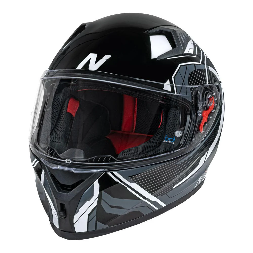 Nitro - N501 Fuse Grey/White/Black Full Face Helmet - Image 2
