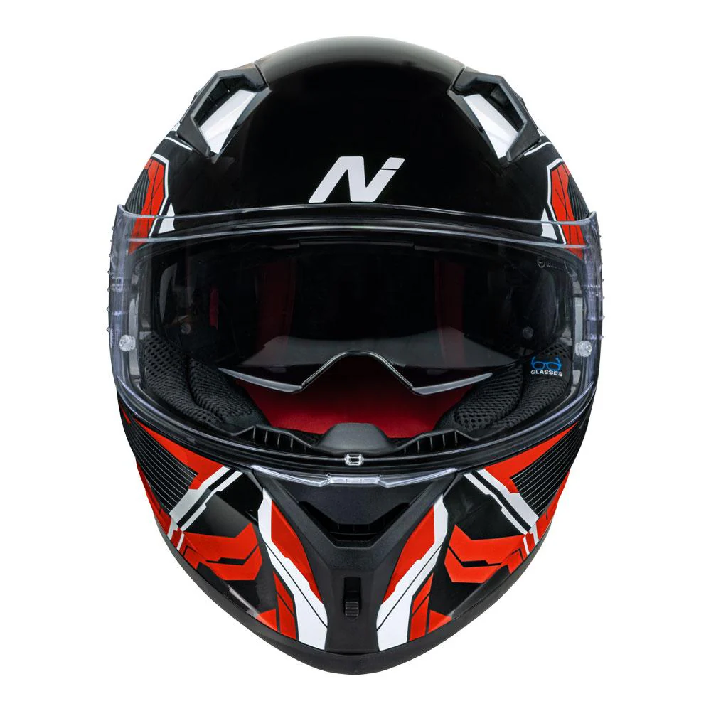 Nitro - N501 Fuse Red/White/Black Full Face Helmet - Image 3