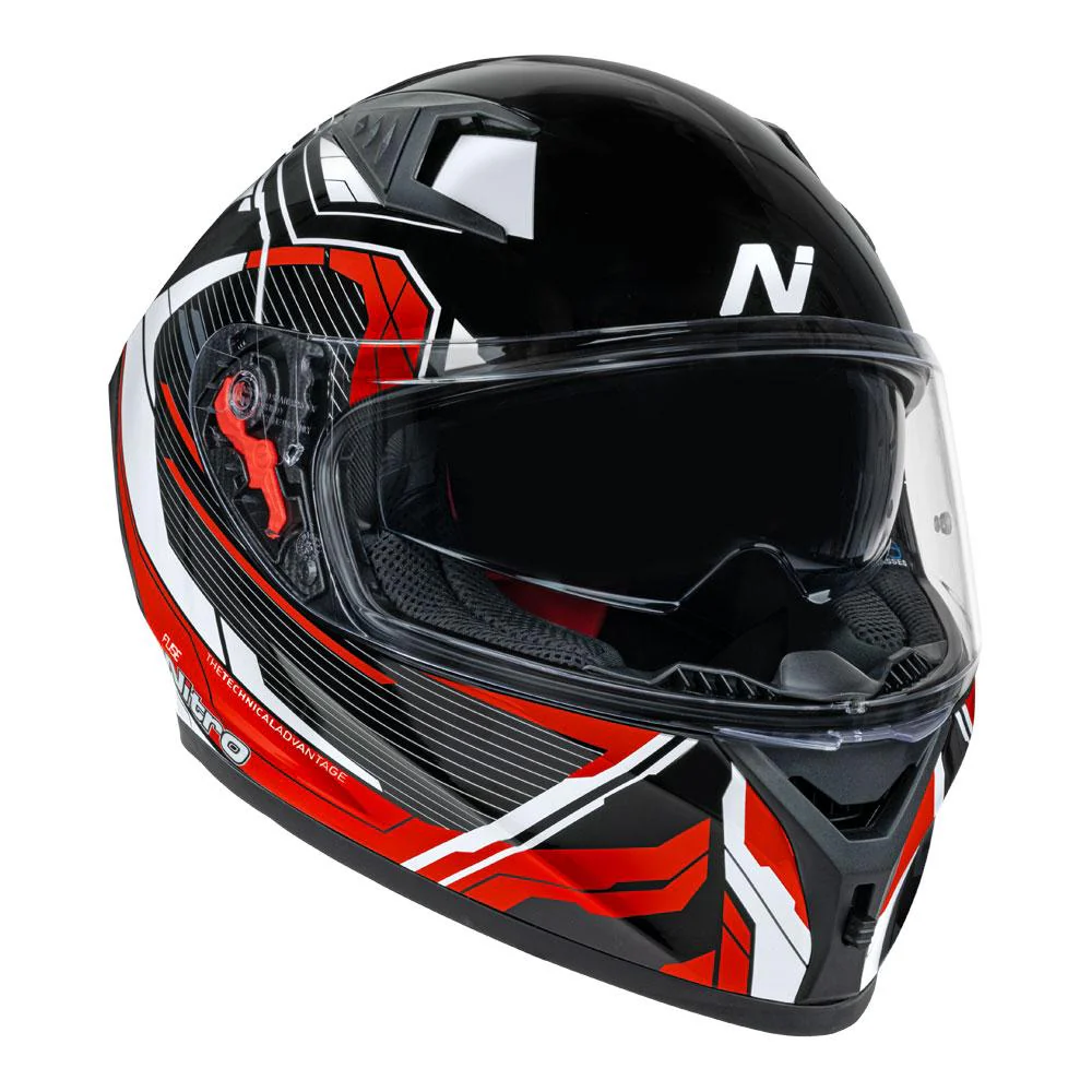 Nitro - N501 Fuse Red/White/Black Full Face Helmet - Image 4
