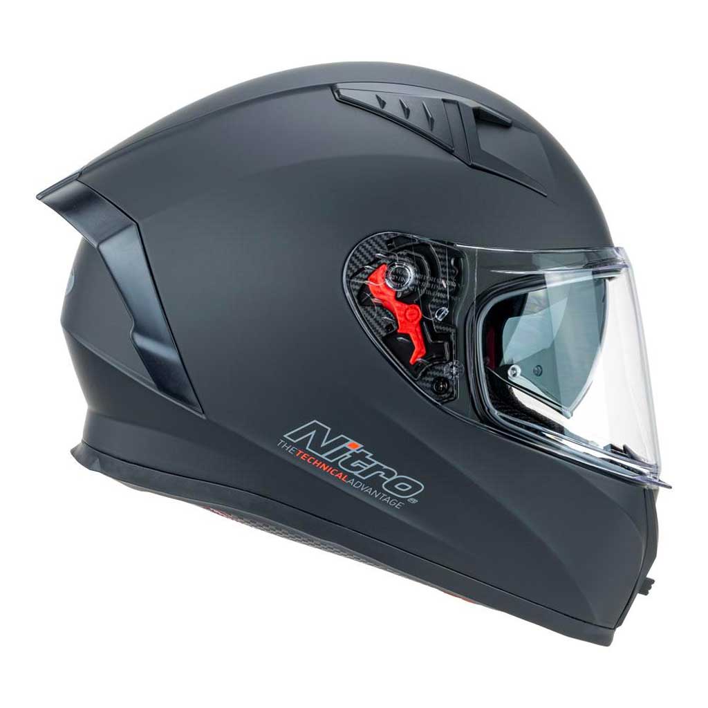 Nitro - N501 Solid Matt Black Helmet - Image 3