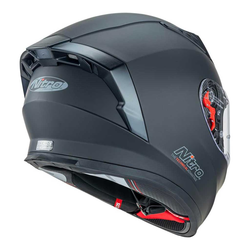Nitro - N501 Solid Matt Black Helmet - Image 4