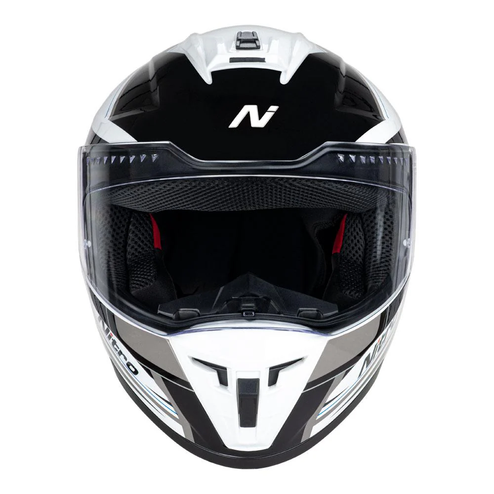 Nitro - N700 Black/White/Gunmetal Helmet - Image 2