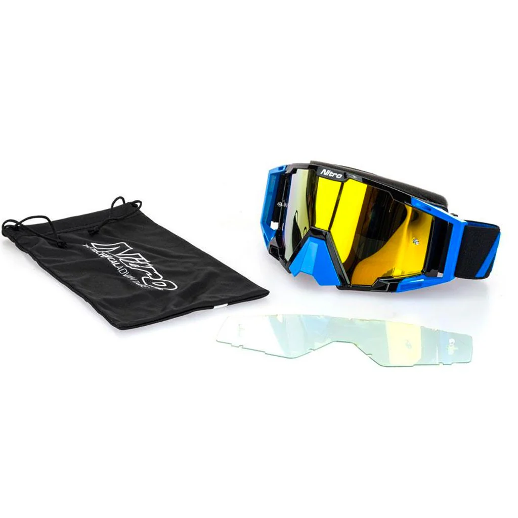 Nitro - NV-100 Iridium Black/Blue MX Goggle - Image 5