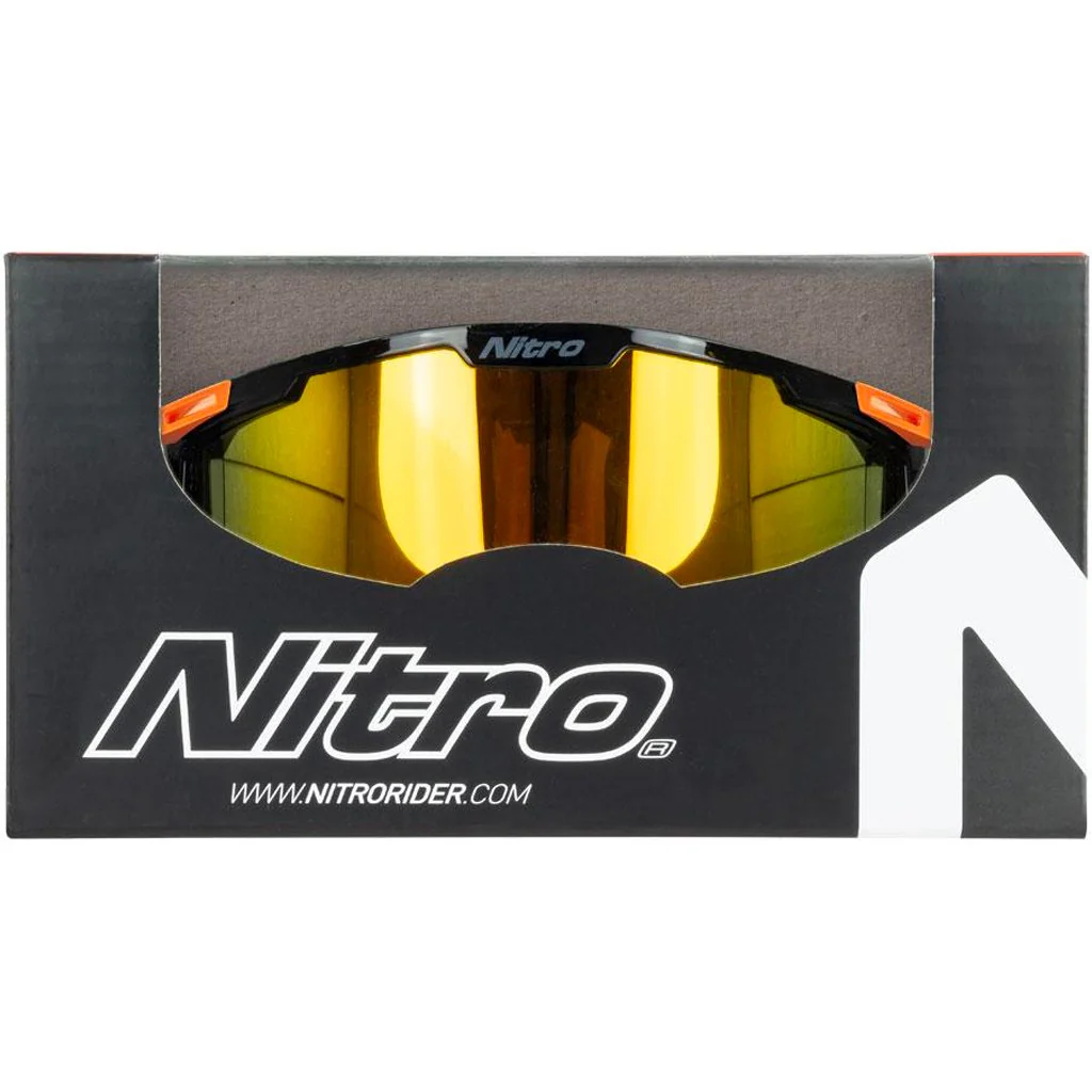 Nitro - NV-100 Iridium Black/Orange MX Goggle - Image 4