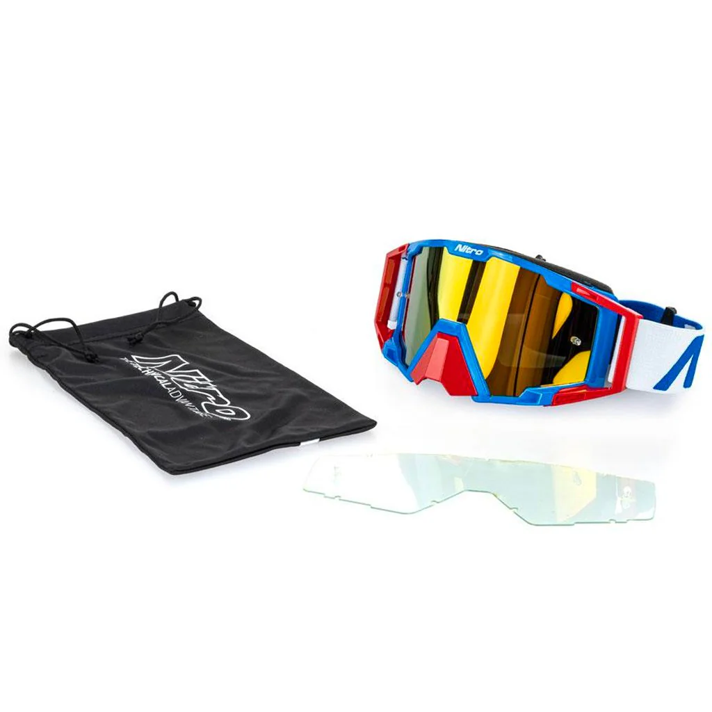 Nitro - NV-100 Iridium Red/White/Blue MX Goggle - Image 5