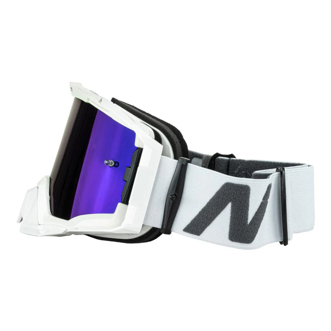 Nitro - NV-150 White/Blue MX Goggles - Image 2