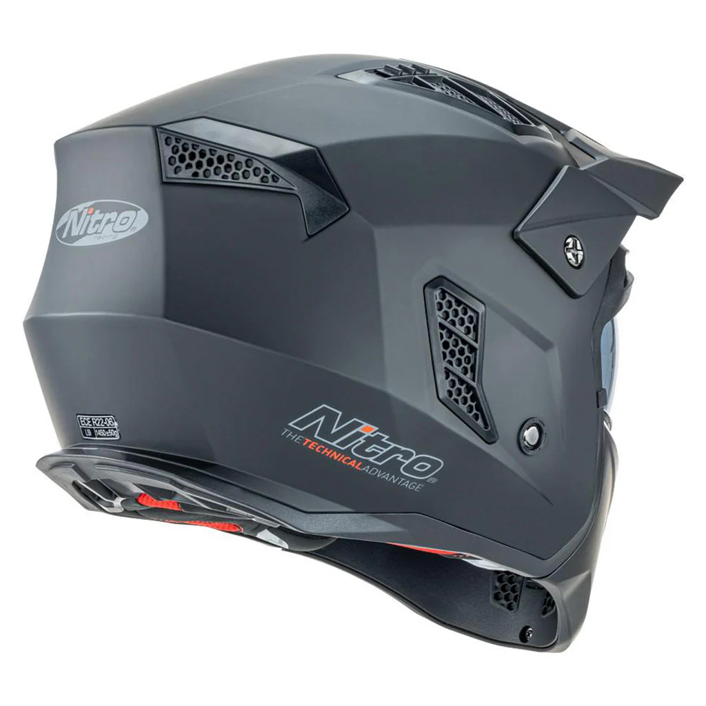 Nitro - NZ302 Commando Matt Black Helmet - Image 4