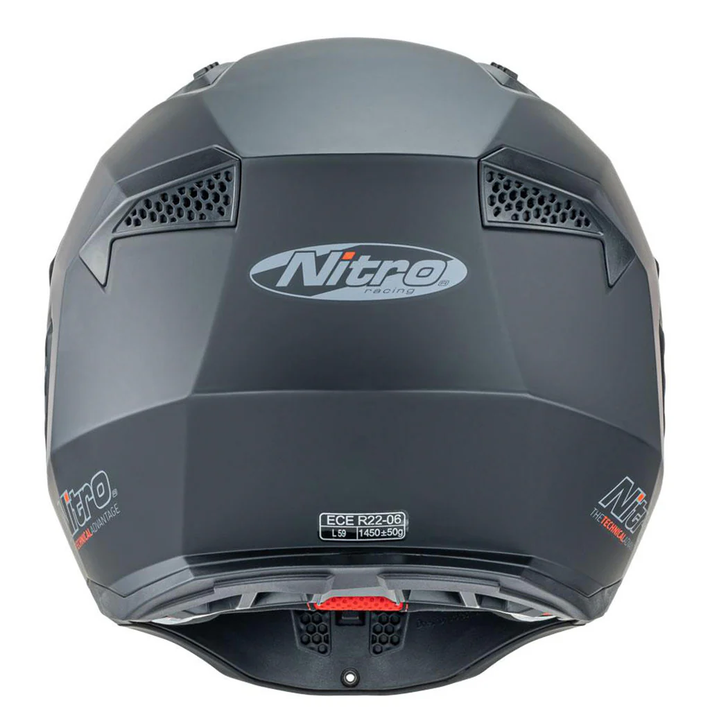 Nitro - NZ302 Commando Matt Black Helmet - Image 5