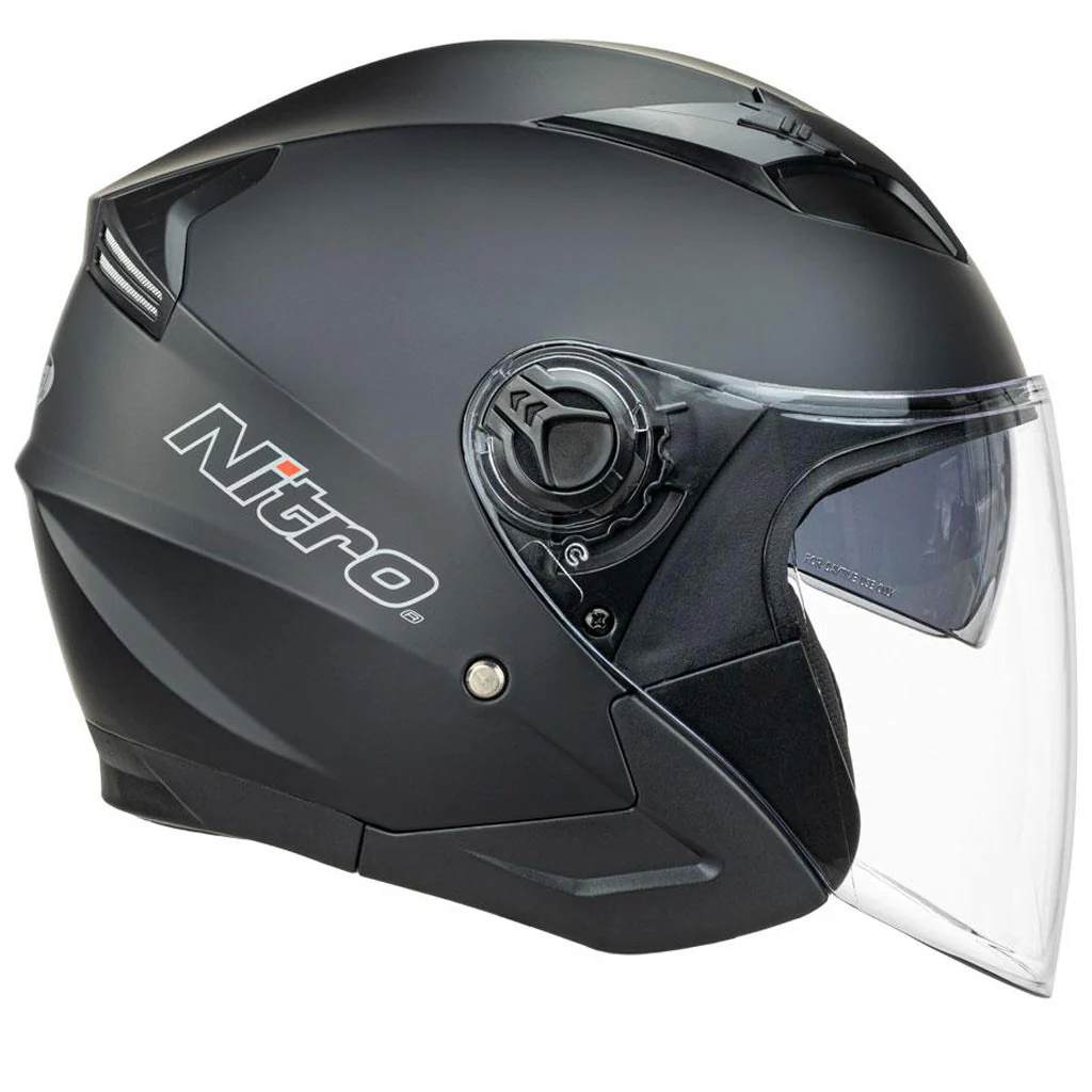 Nitro - X780S Satin Black Open Face Helmet - Image 2