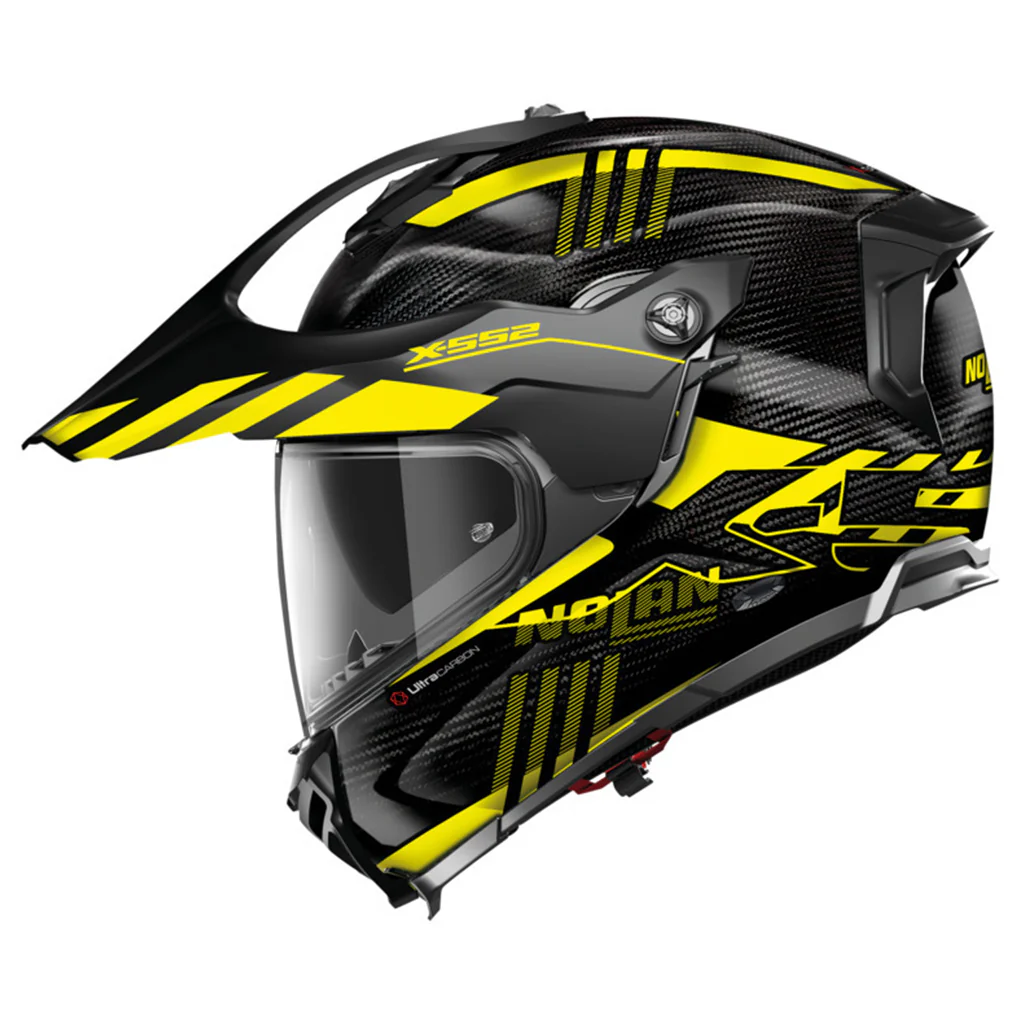 Nolan - X-552 UC Wingsuit Carbon/Yellow/Black Adventure Helmet - Image 2