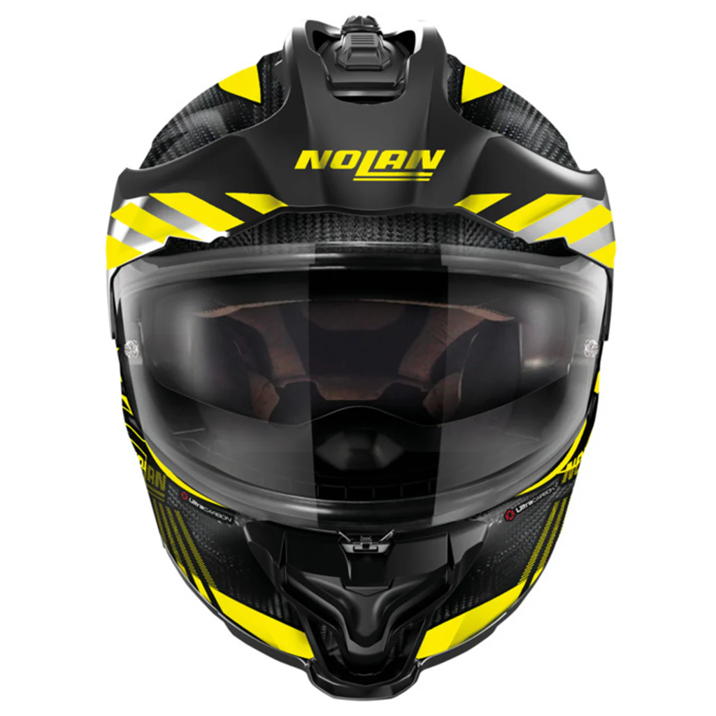 Nolan - X-552 UC Wingsuit Carbon/Yellow/Black Adventure Helmet - Image 3