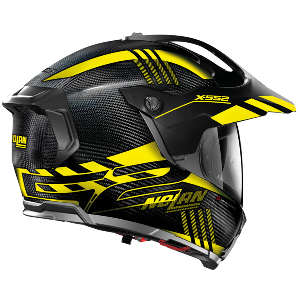 Nolan - X-552 UC Wingsuit Carbon/Yellow/Black Adventure Helmet - Image 4