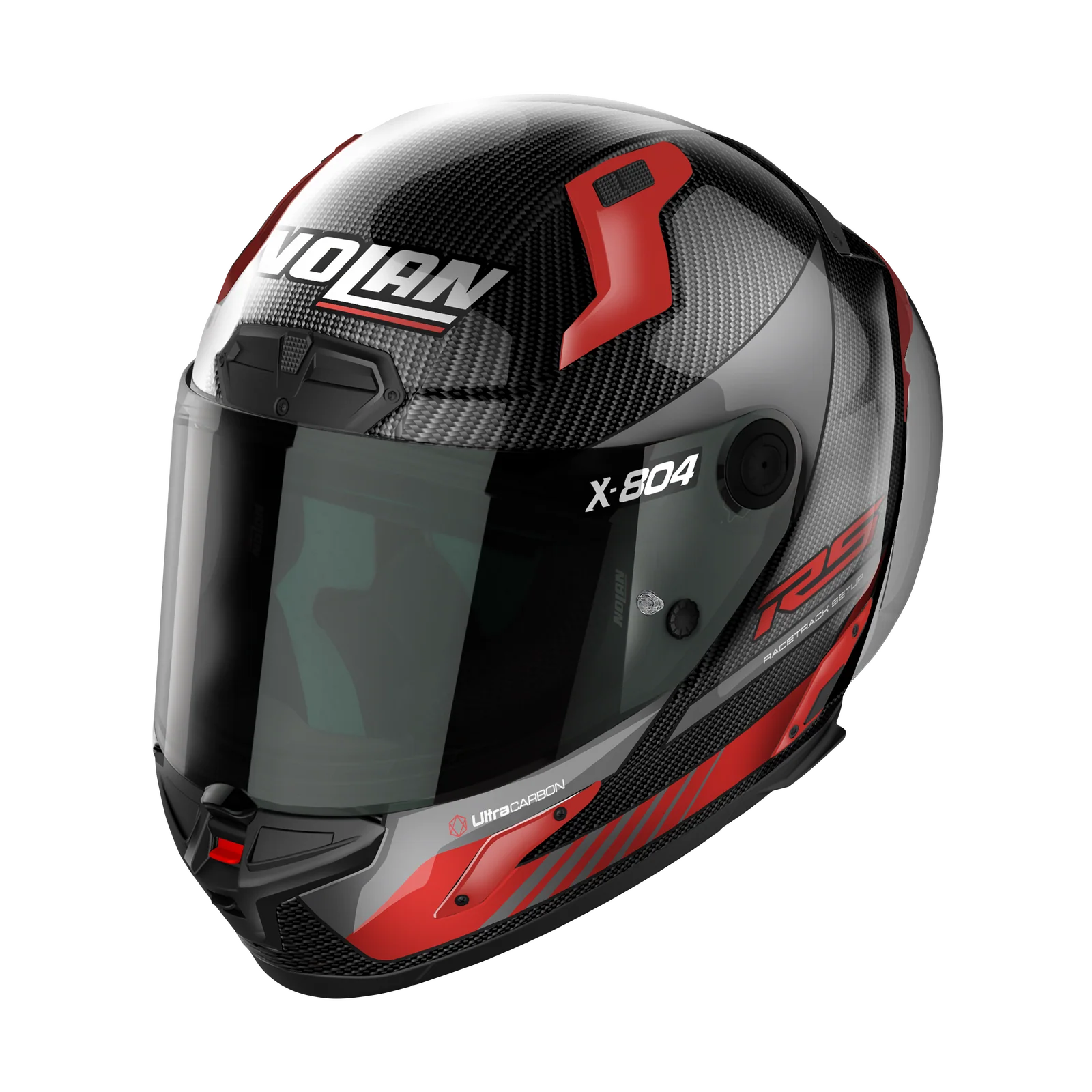 Nolan - X-804 RS Carbon/Red Hot Lap Helmet