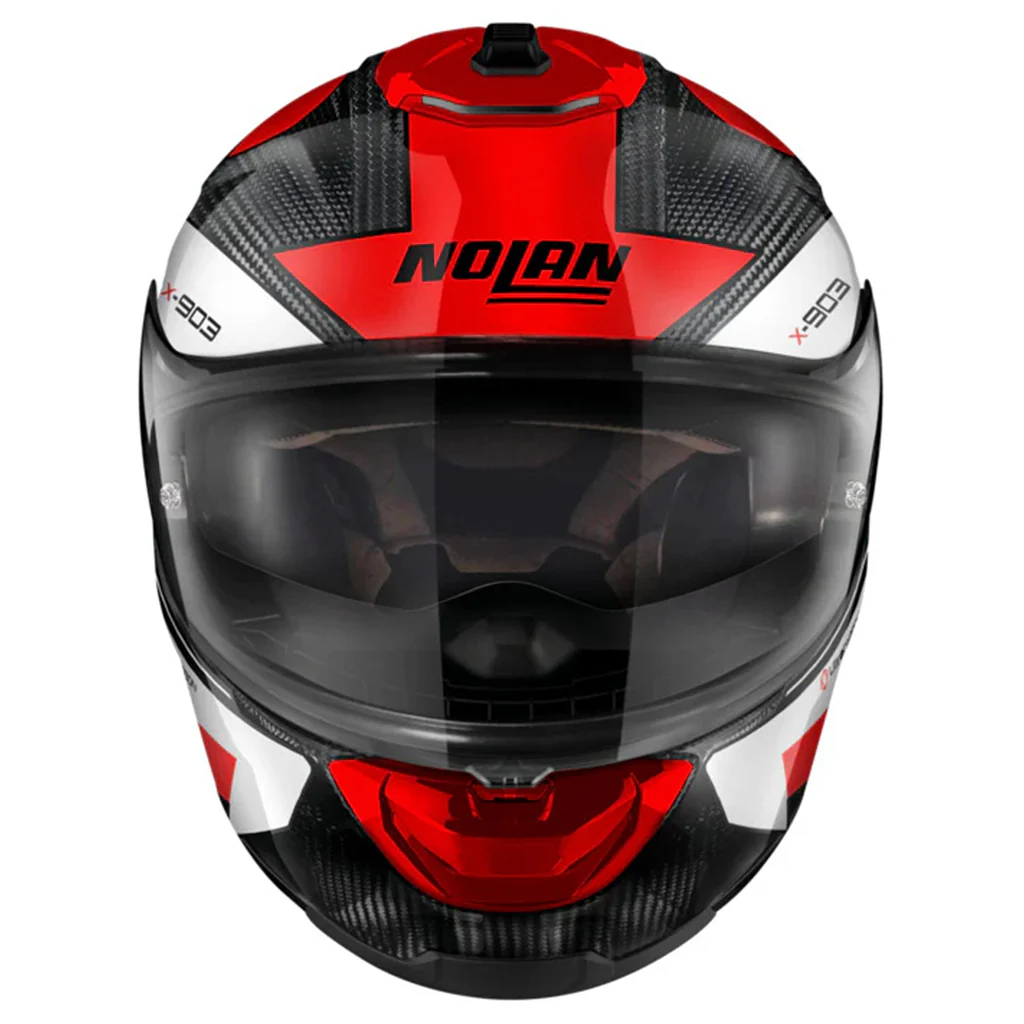Nolan - X-903 UC Starlight Carbon/Red/White Helmet - Image 2