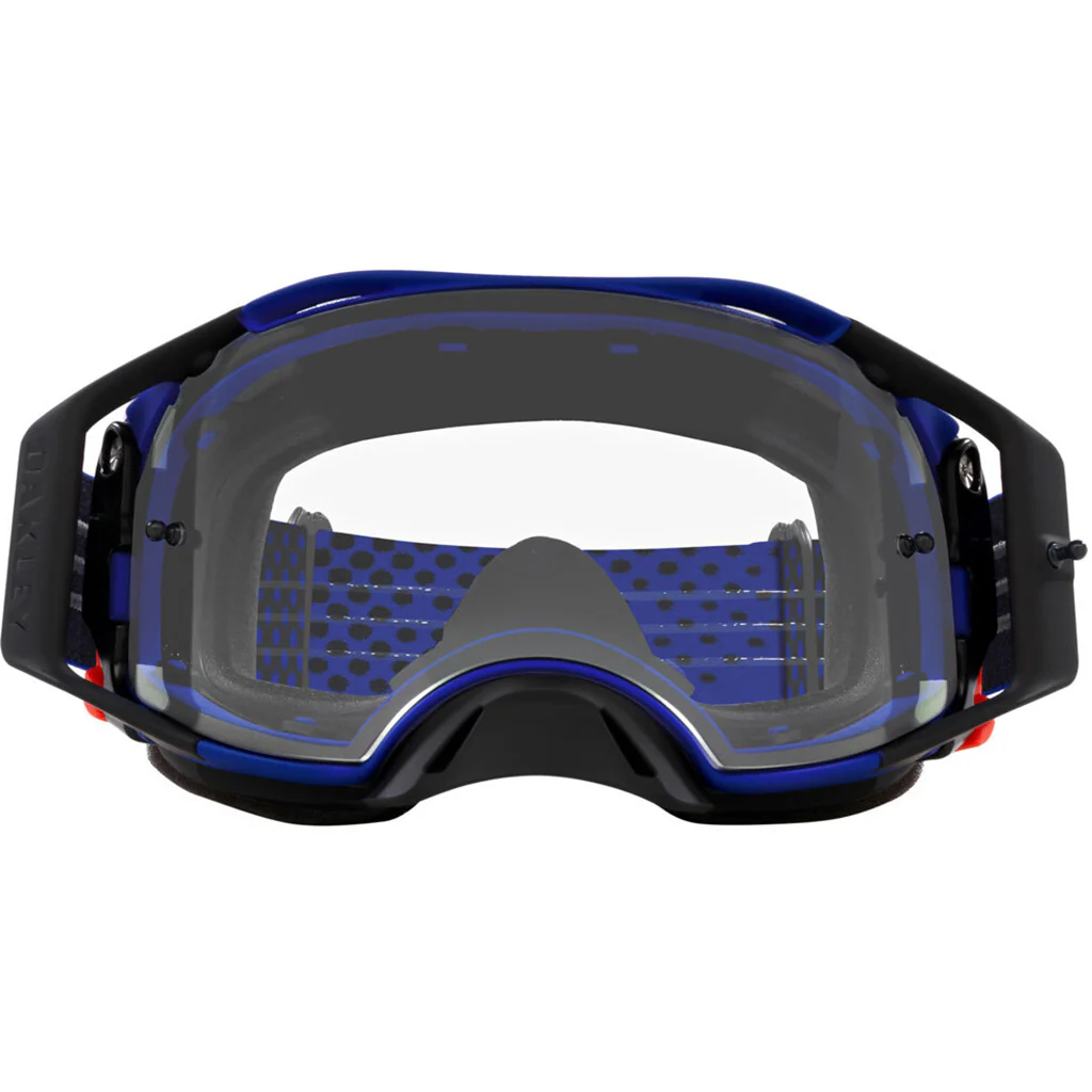 Oakley - Airbrake Moto B1B Blue/White Clear Lens Goggles - Image 3