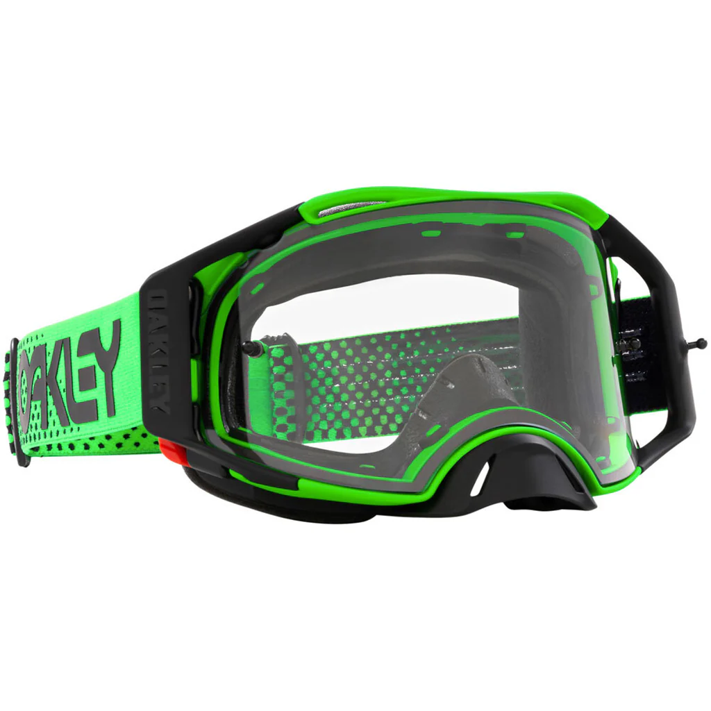 Oakley - Airbrake Moto B1B Green/Black Clear Lens Goggles - Image 3