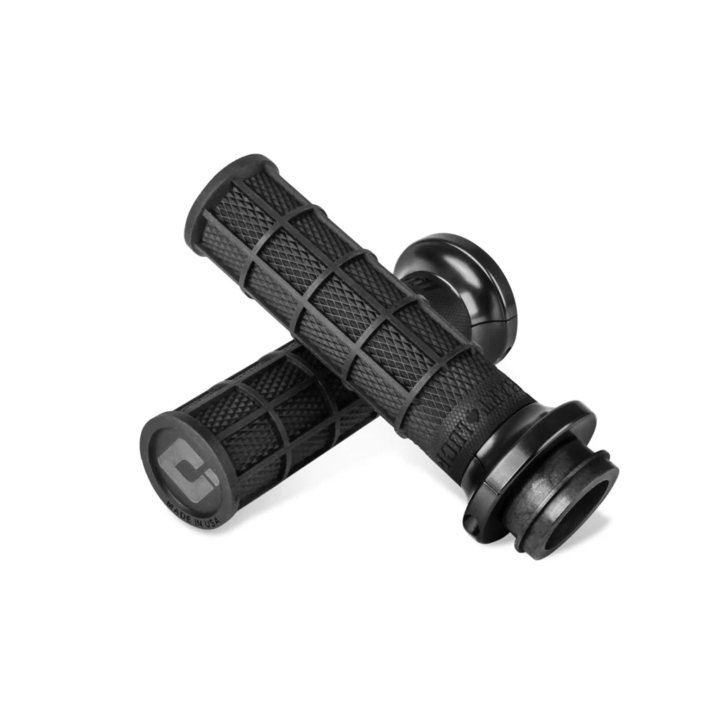 ODI - Road V-Twin Black/Black Full Waffle Lock On Grip - Image 2