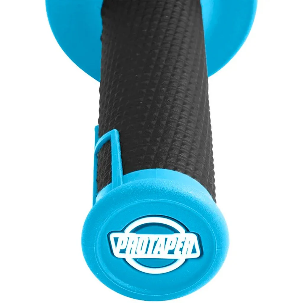 Pro Taper - Clamp On 1/2 Waffle Black/Blue Grips - Image 3