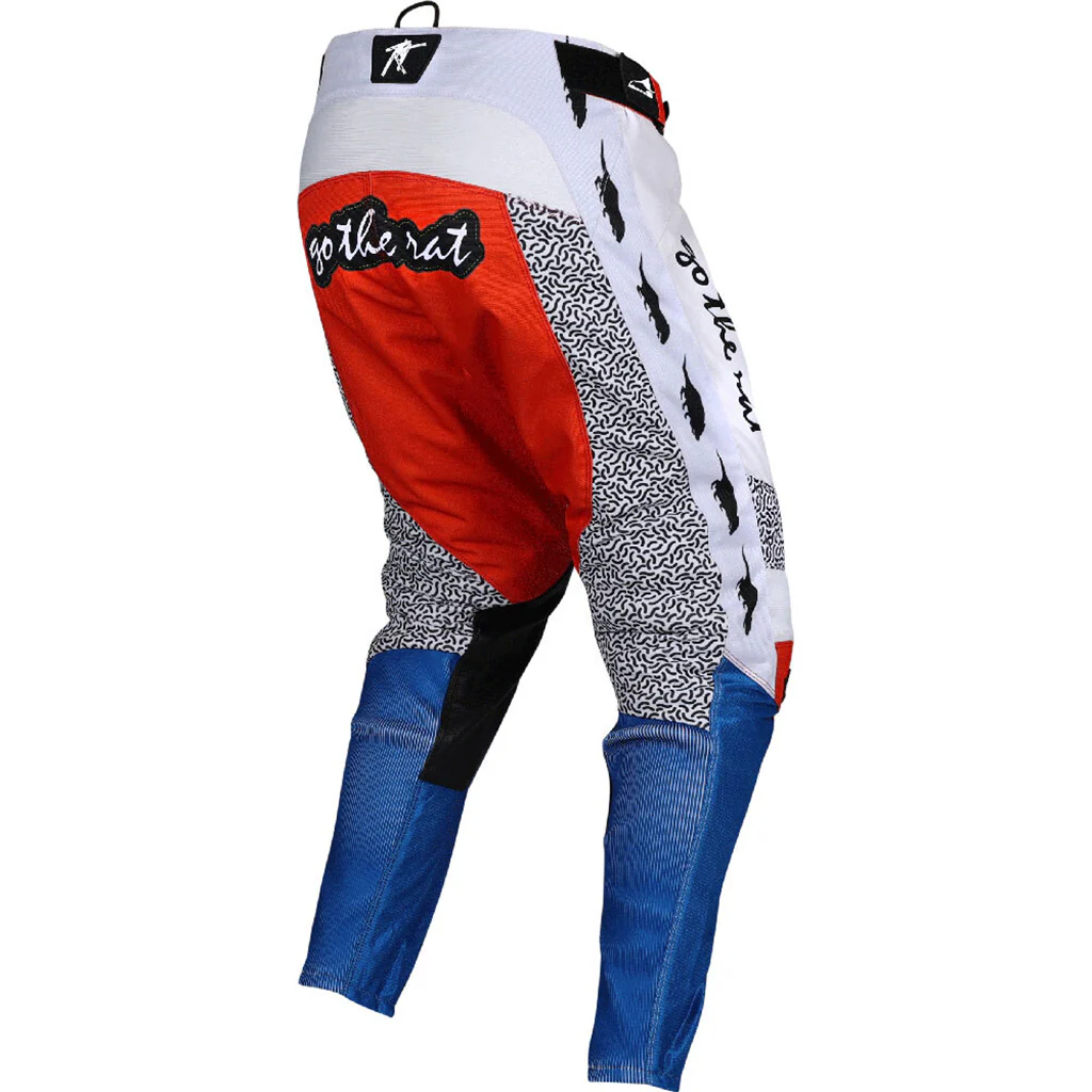 Rat Racing - Cola White/Blue/Red Pants - Image 3