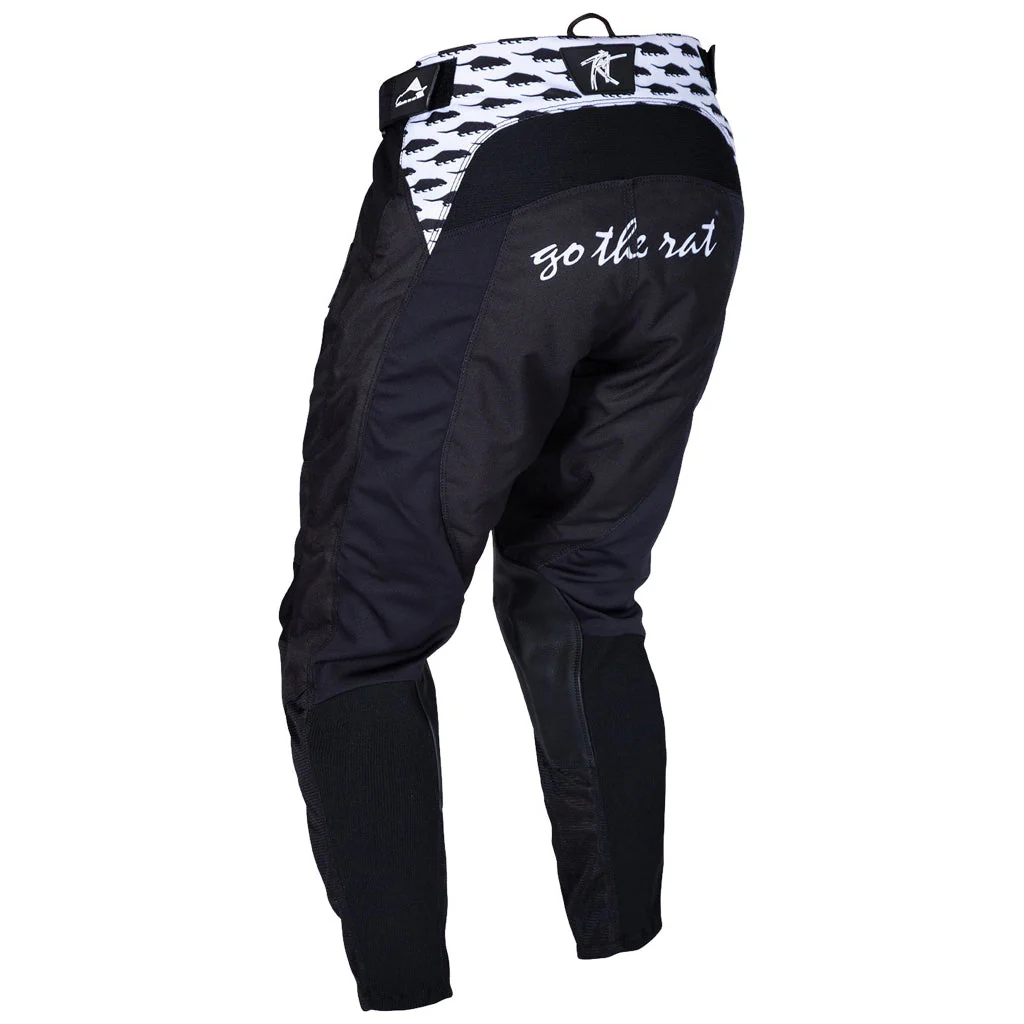 Rat Racing - Go the Rat Black/White Pants - Image 3