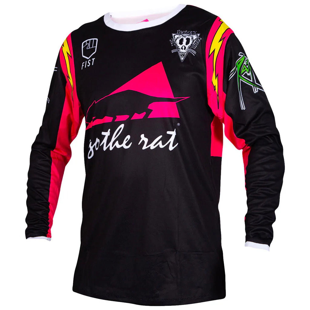 Rat Racing - Lightning Black/Pink Jersey - Image 2