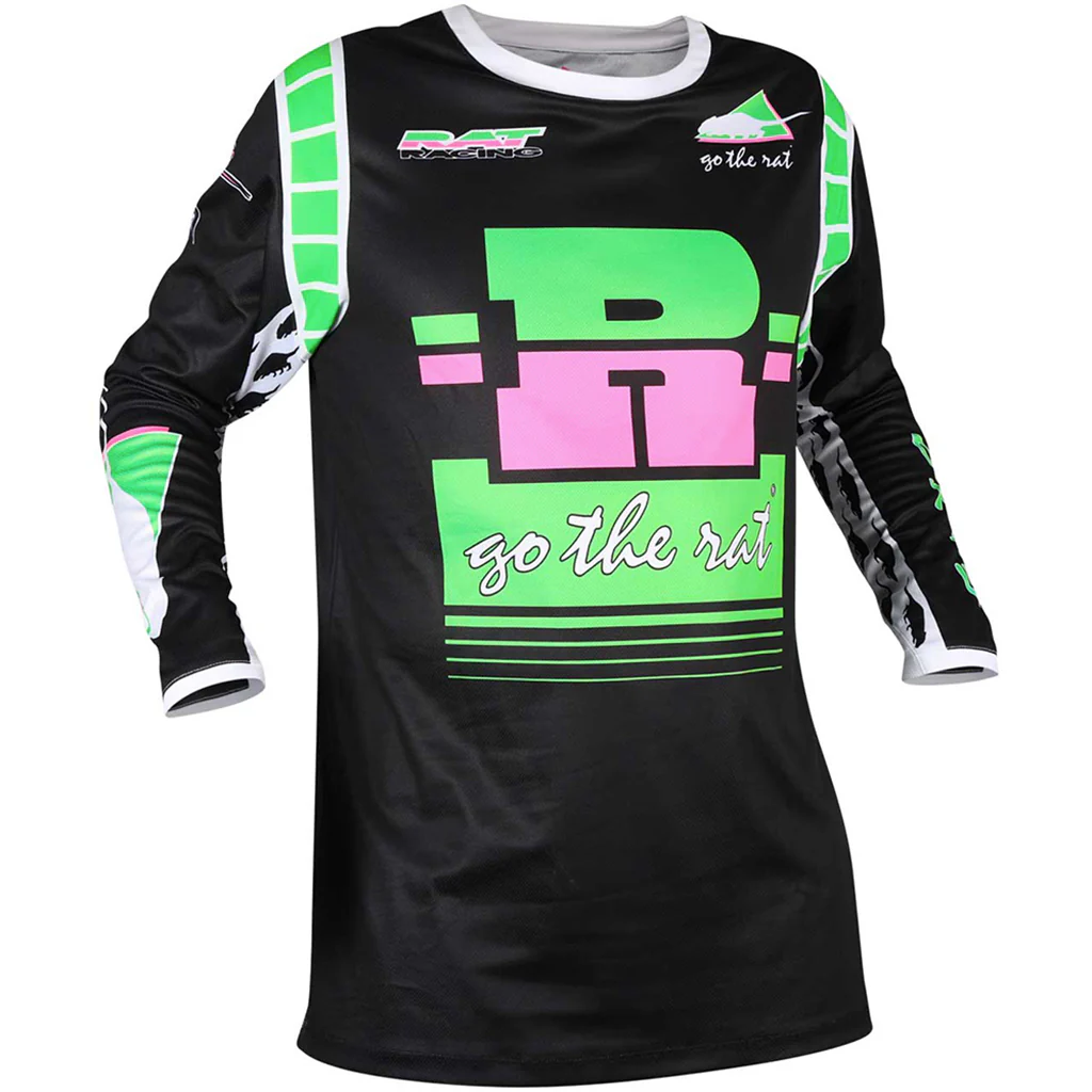 Rat Racing - Ratbro Black/Green/Pink Jersey - Image 3