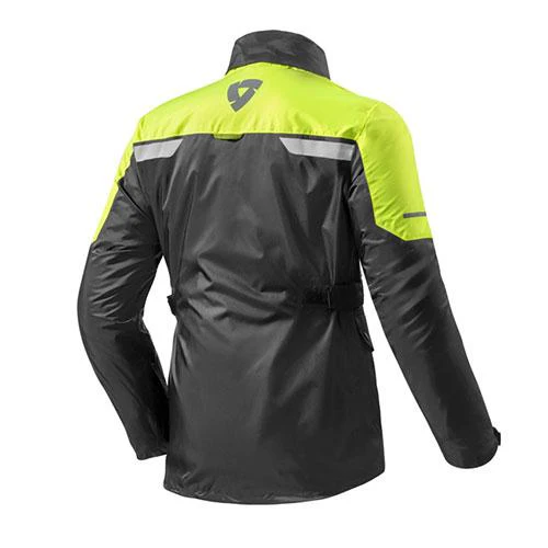 Rev-It - Nitric 2 Black/Yellow Rain Jacket - Image 2