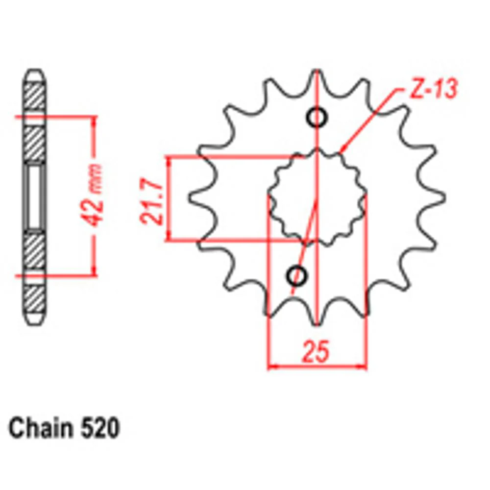 RK - YZF 450 Front Sprocket - 14T