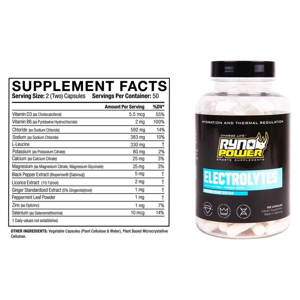Ryno Power - Electrolyte Capsules - 100 Pack - Image 2