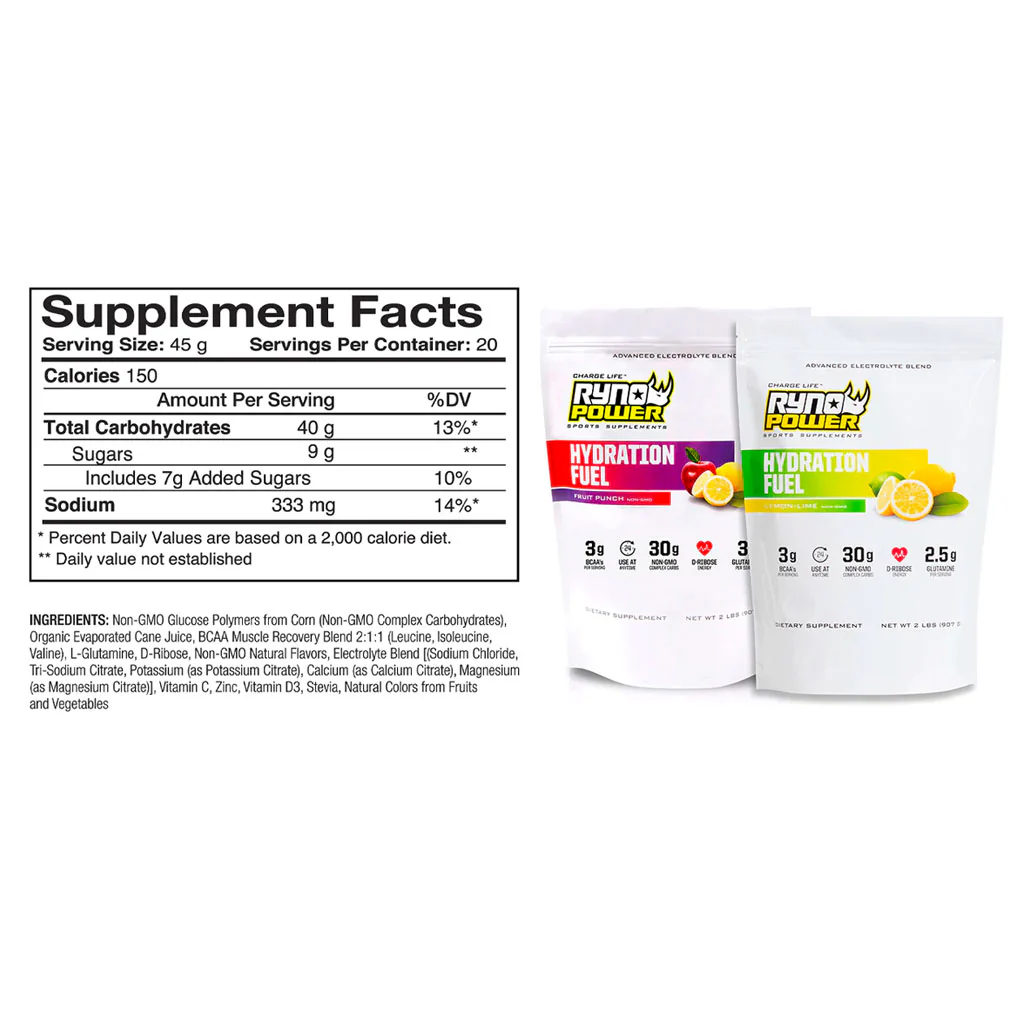 Ryno Power - Hydration Fuel Fruit Punch Powder - 907g - Image 2