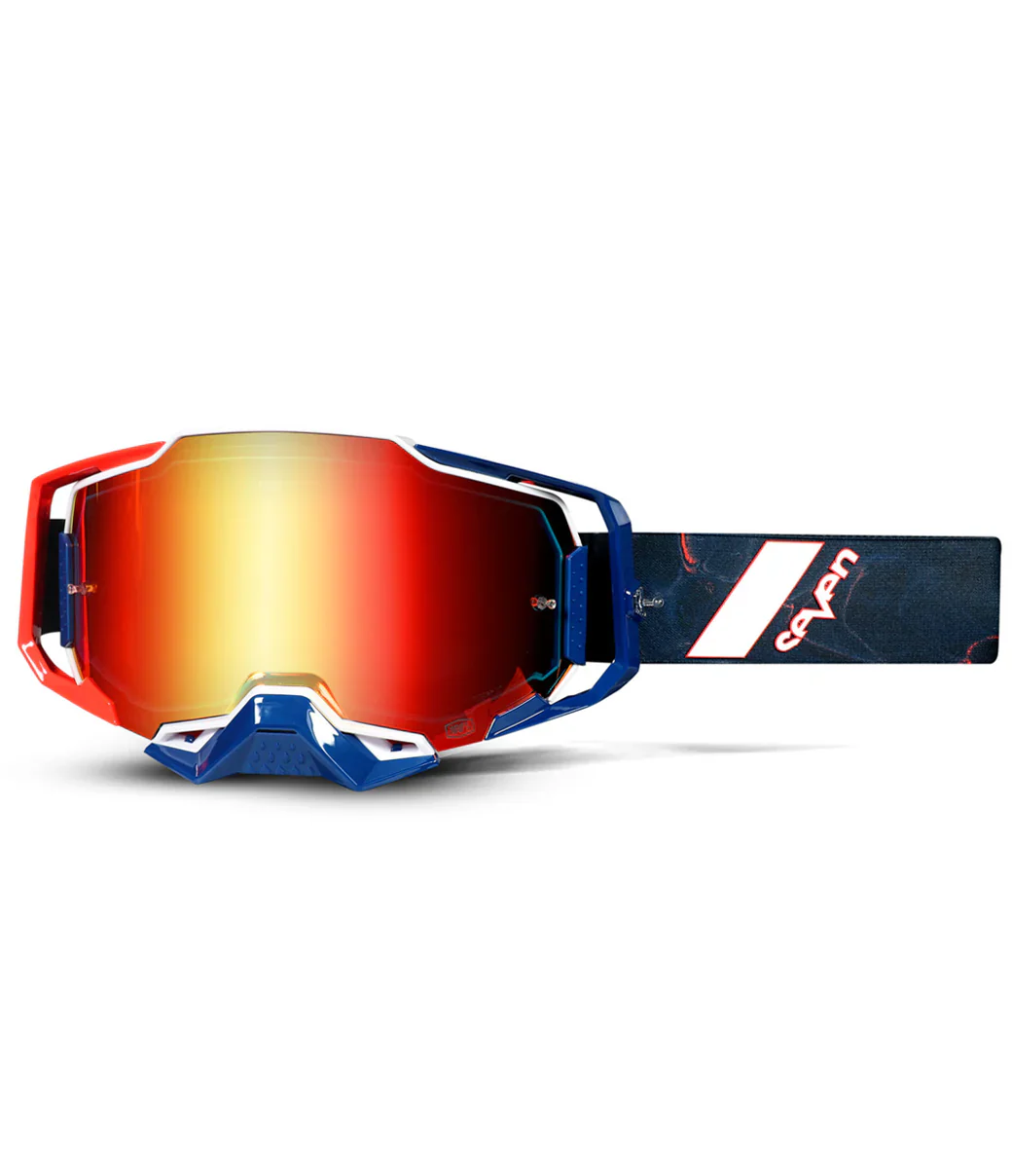 Seven - Armega Onyx Black/Red Mirrored Lens Goggle - Image 2