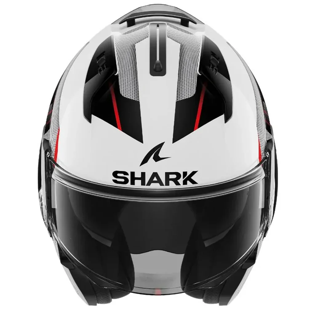 Shark - Evo ES Kryd Gloss White/Black/Red Modular Helmet - Image 5