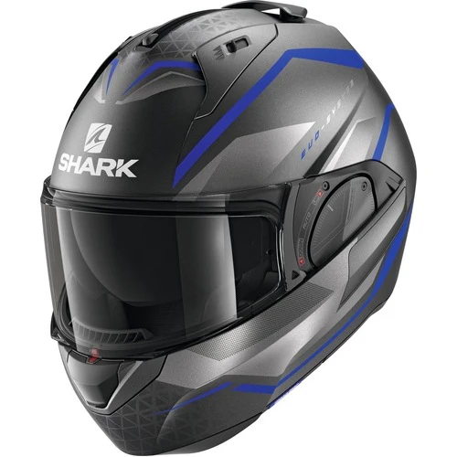 Shark - Evo ES Yari Matt Anthracite/Blue/Silver Helmet - Image 5