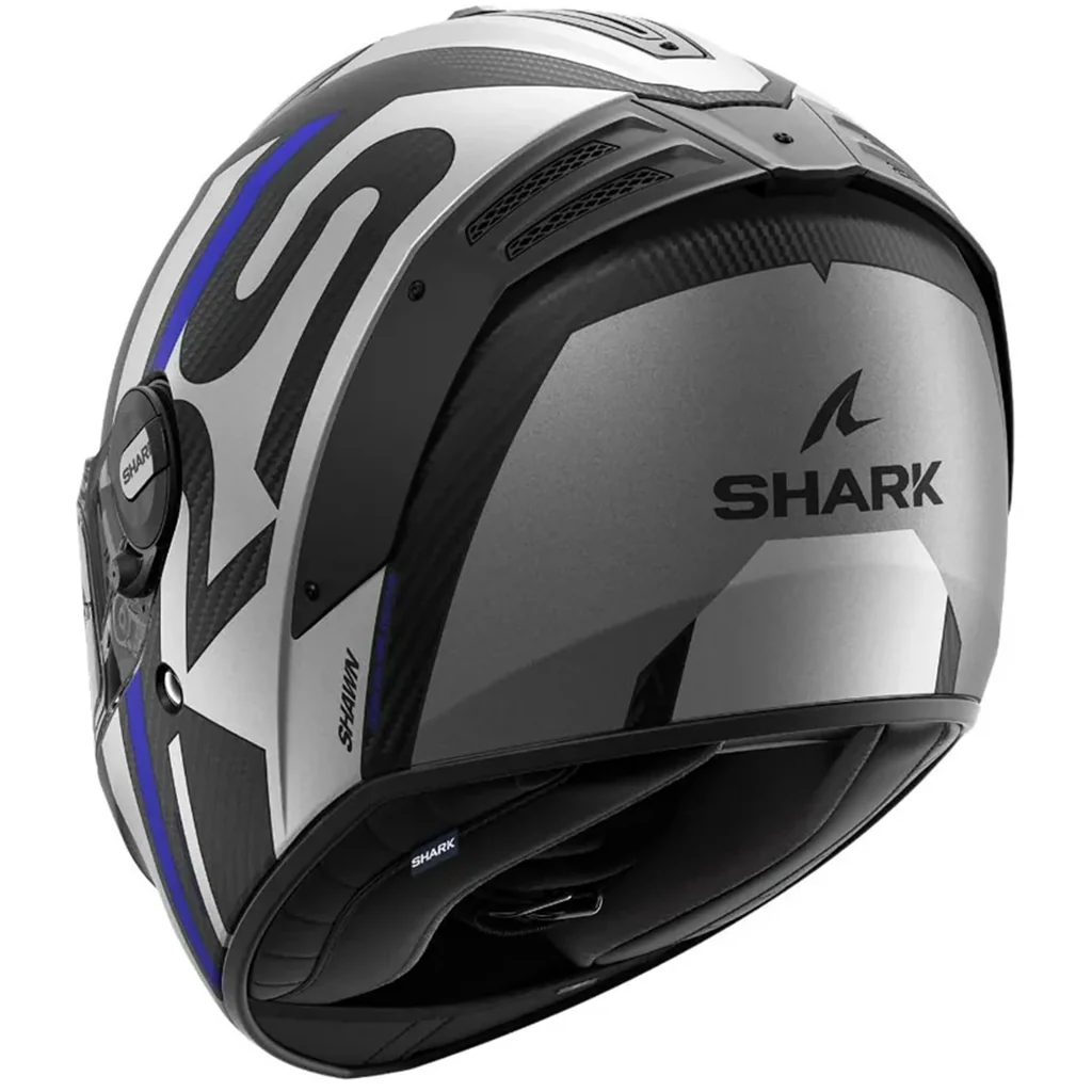 Shark - Spartan RS Carbon Shawn Blue/Silver Helmet - Image 3