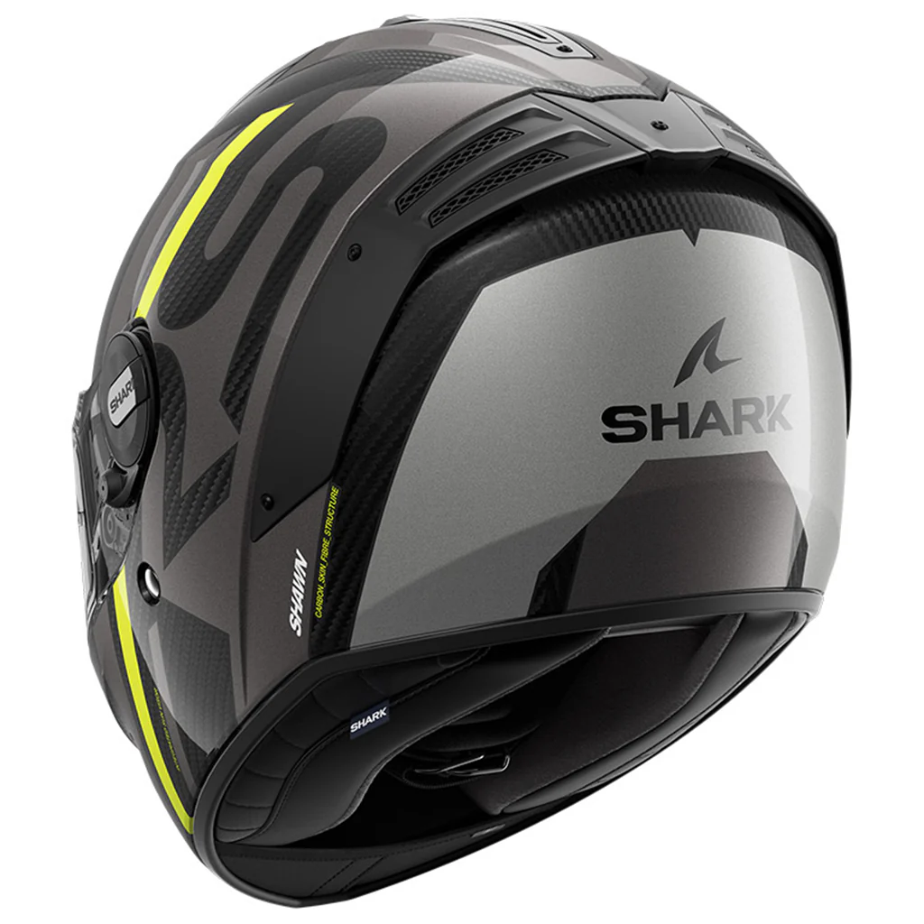 Shark - Spartan RS Carbon Shawn Yellow/Anthracite Helmet - Image 3