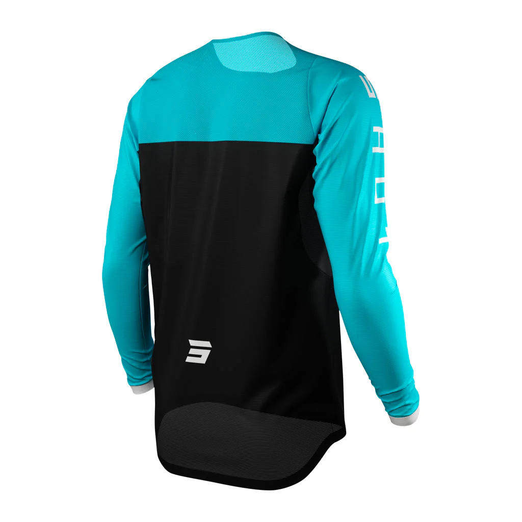 Shot - 2022 Womens Contact Shelly Black/Turquoise Jersey - Image 2