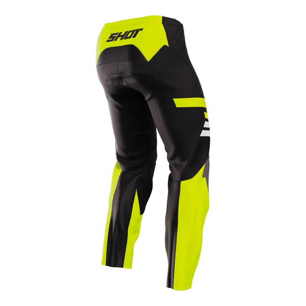 Shot - 2023 Youth Raw Reflex Grey/Yellow Pants - Image 2