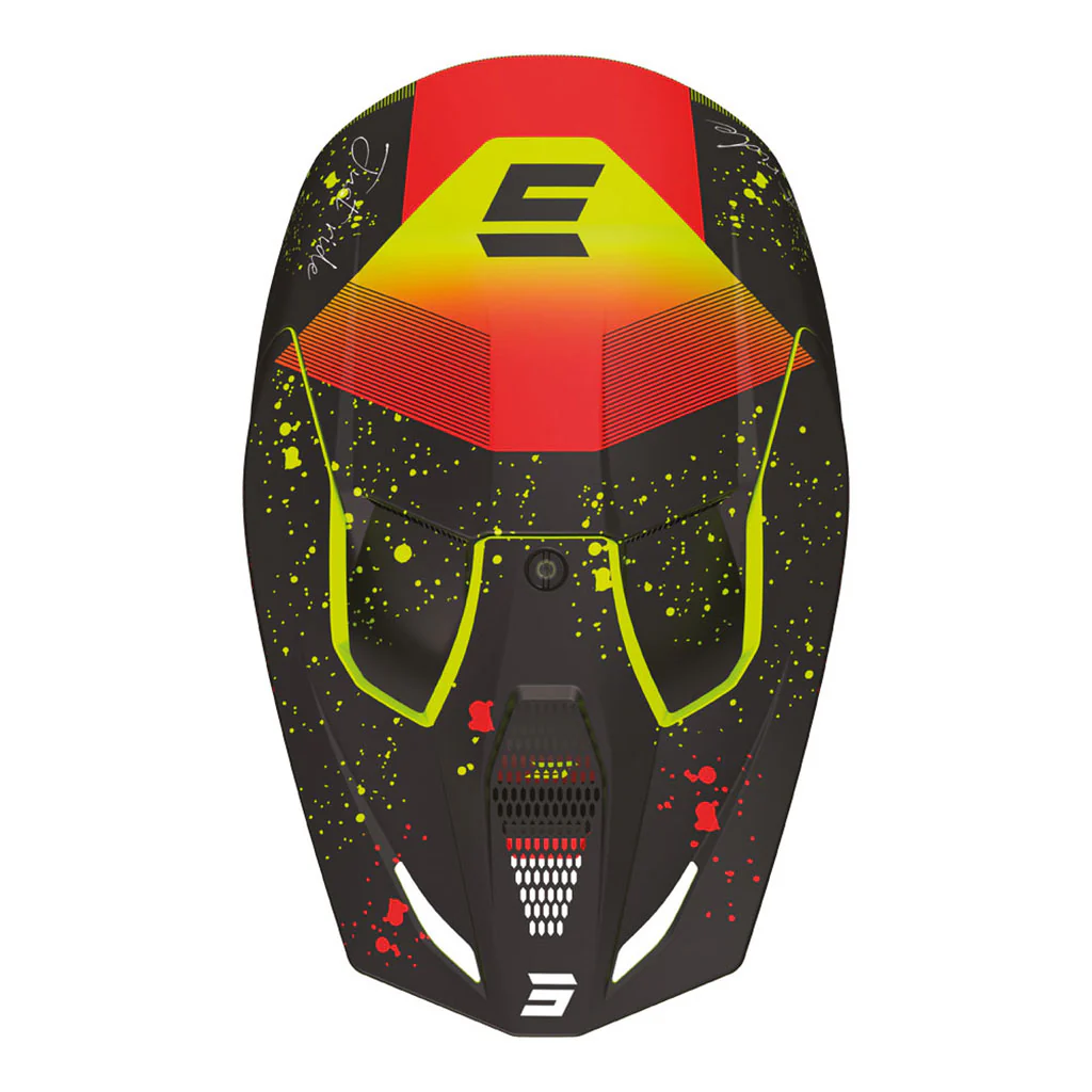 Shot - 2024 Kids Furious Matrix Red Glossy Helmet - Image 2