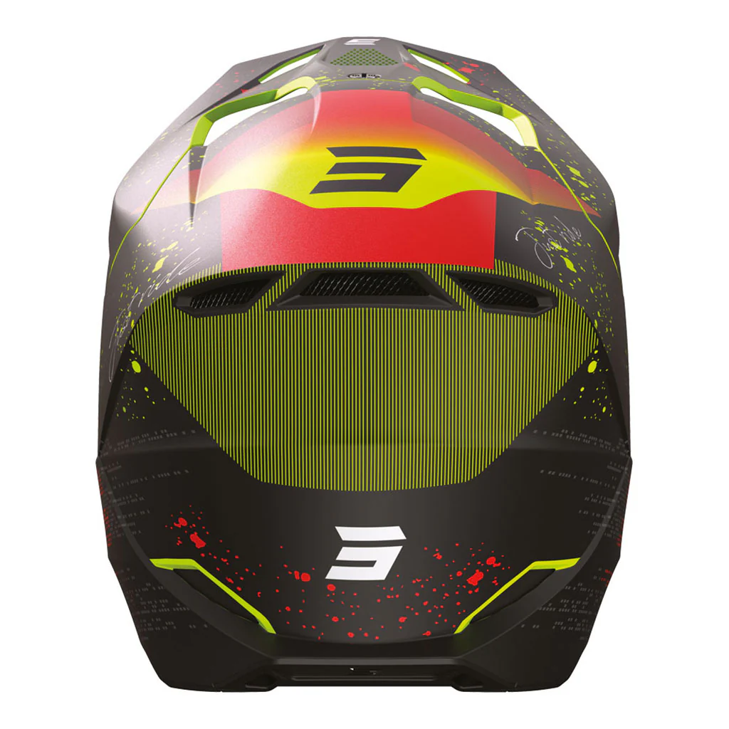 Shot - 2024 Kids Furious Matrix Red Glossy Helmet - Image 3