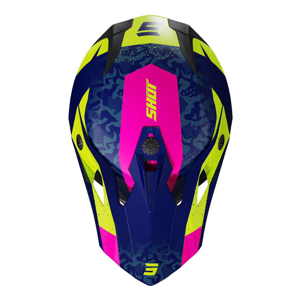 Shot - 2024 Kids Pulse AirFit Blue/Yellow/Pink Helmet - Image 2