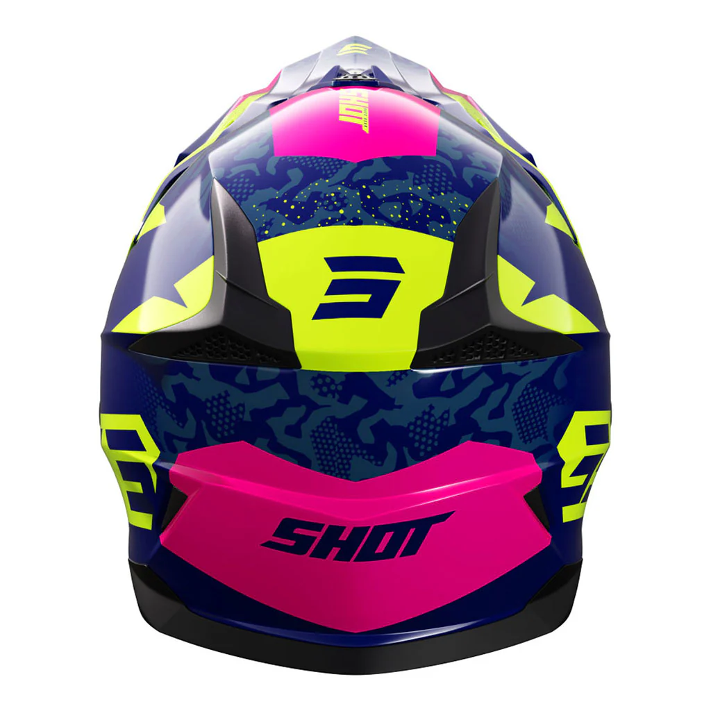 Shot - 2024 Kids Pulse AirFit Blue/Yellow/Pink Helmet - Image 3