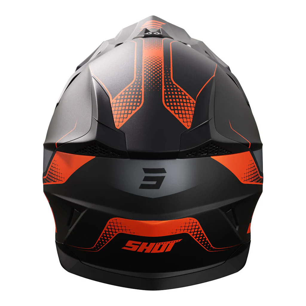 Shot - 2024 Pulse Edge Matt Orange Helmet - Image 3