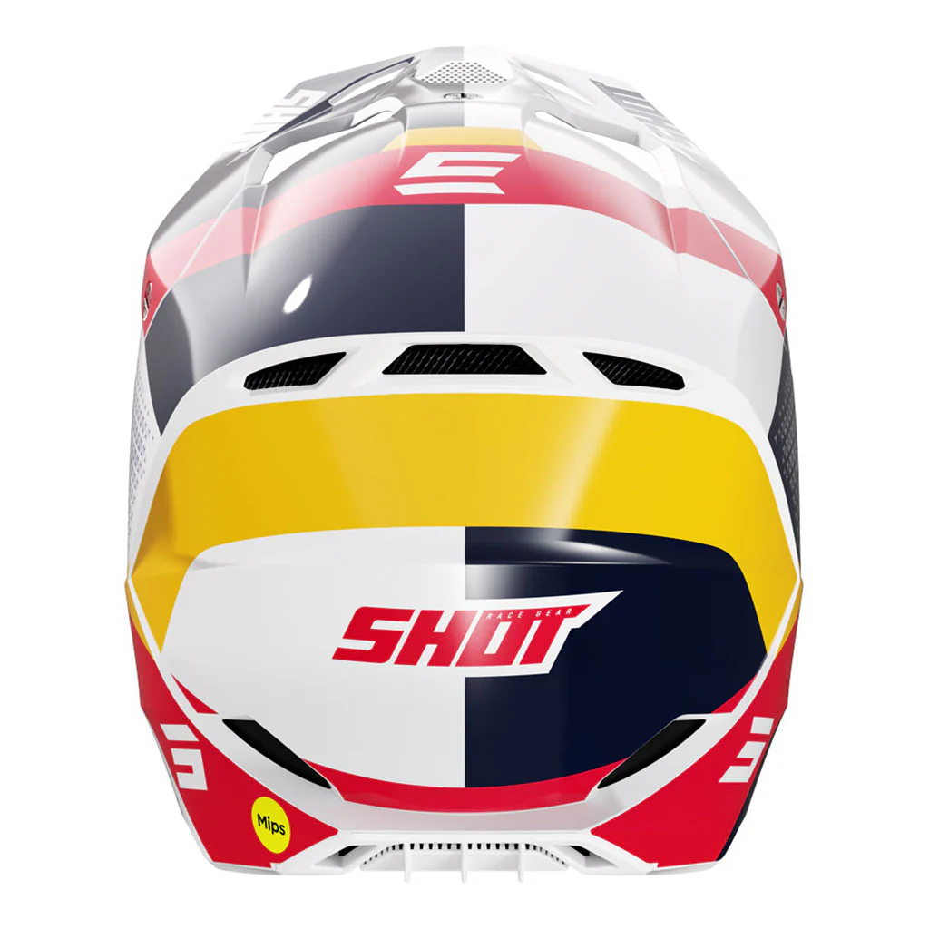 Shot - 2024 Race Ridge MIPS Red/Blue Glossy Helmet - Image 3