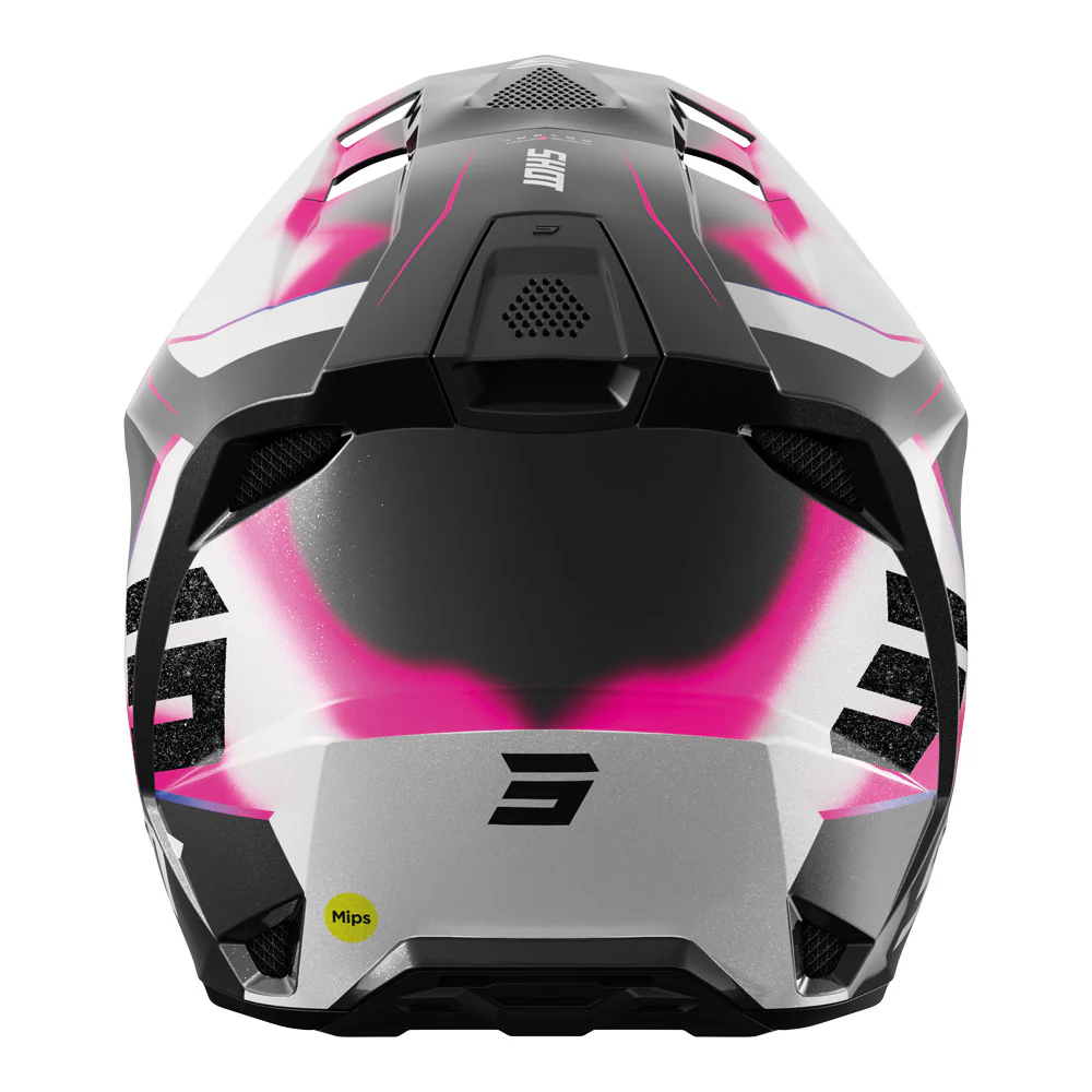 Shot - 2025 Lite Astral Black/Pink MIPS D30 Helmet - Image 3