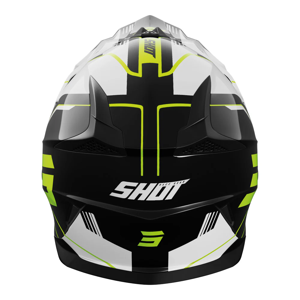 Shot - 2026 Pulse Lines Black/Neon Yellow Helmet - Image 3