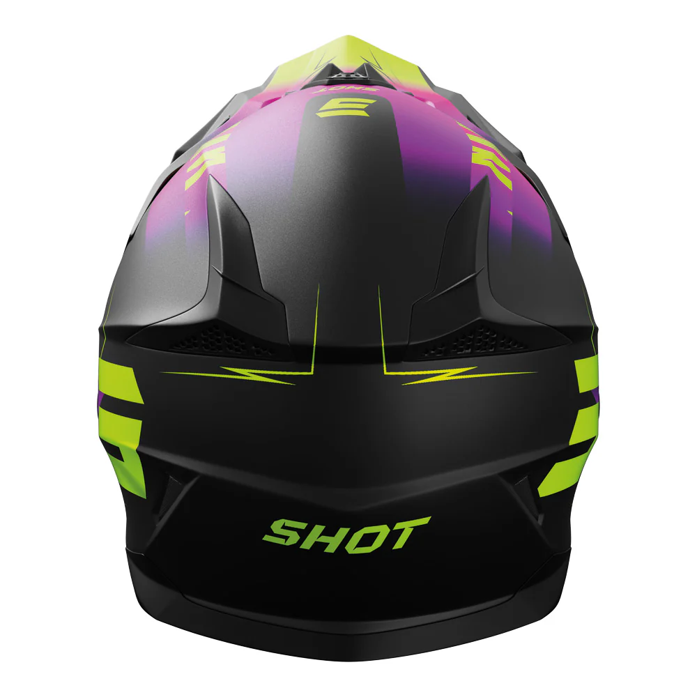 Shot - 2025 Pulse X-Treme Black/Pink/Yellow Helmet - Image 3